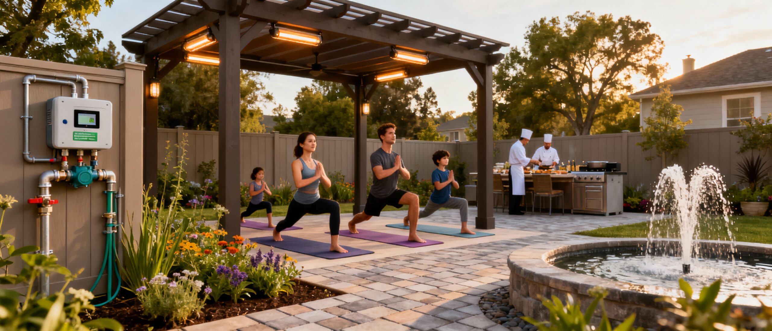 Sustainable backyard design