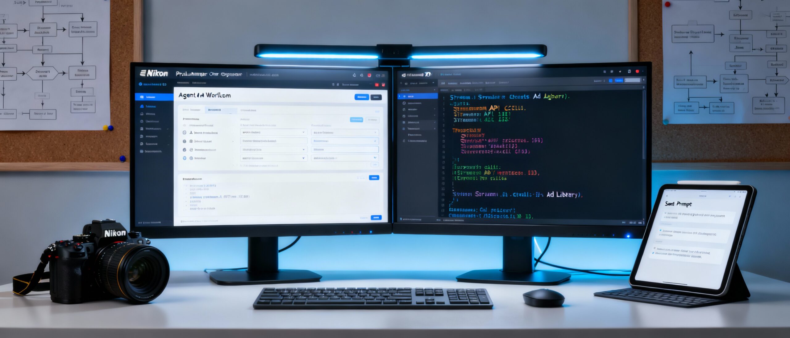 AI-powered ad research workflow
