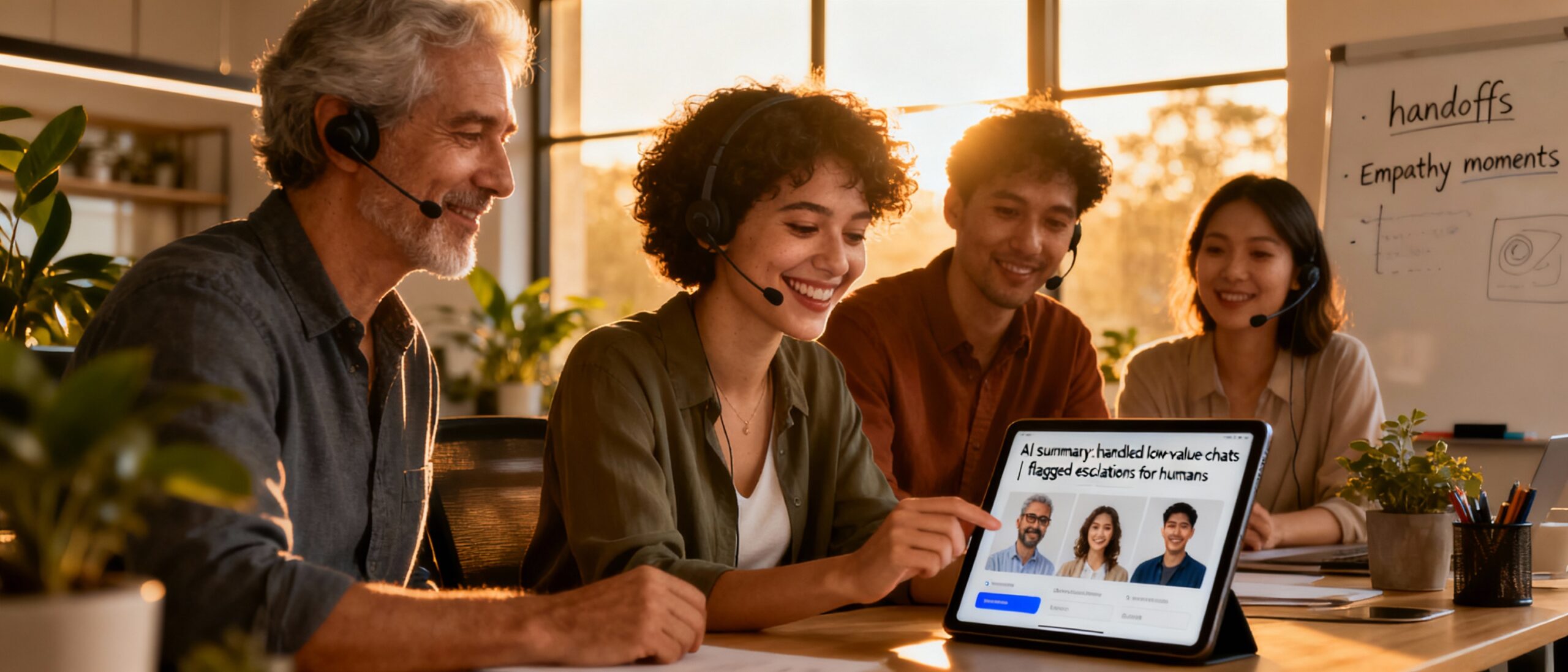 Teams implementing AI employees for customer service